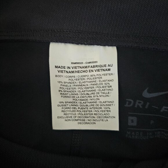 NIKE Dri-Fit Women's Activewear Black Pattern Yoga Leggings Size Small - Picture 13 of 14